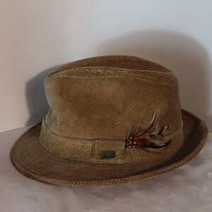 Vtg. Adam New York Corduroy Men's Fedora Hat